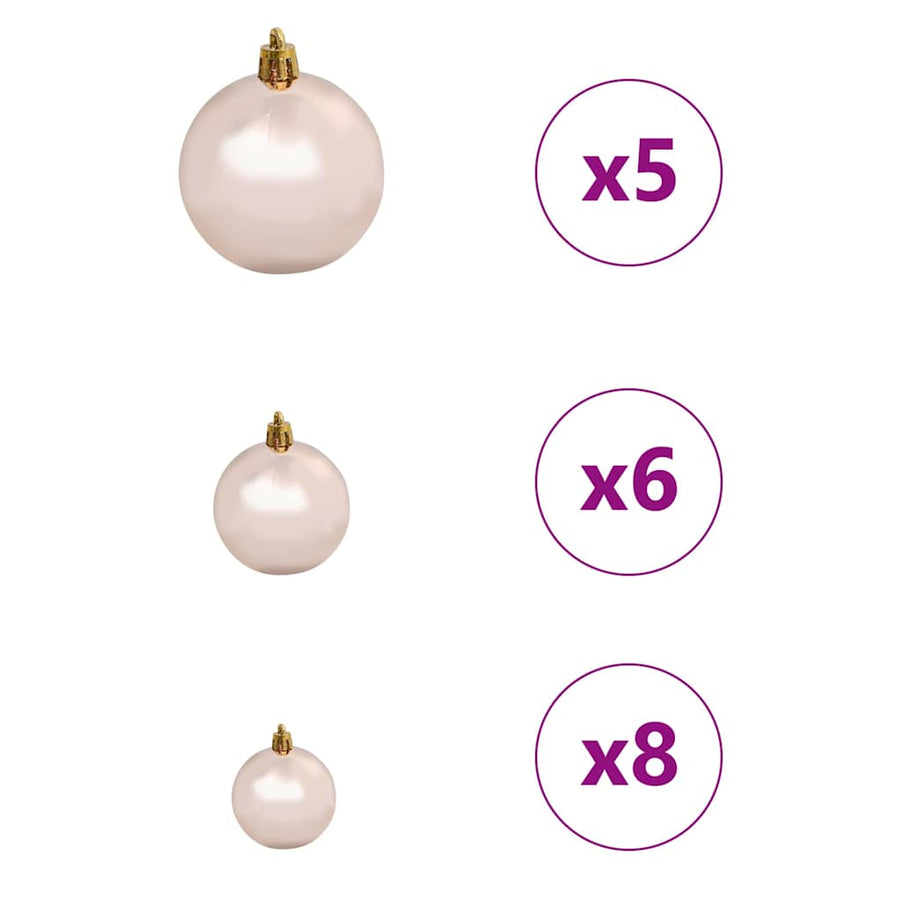 Kunstkerstboom met LED -striplichten Groen 150cm PVC