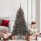 Artificial Christmas Tree with 150 LED Green 150 cm PVC and Plastic and Steel
