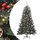 Artificial Christmas Tree with 150 LED Green 150 cm PVC and Plastic and Steel