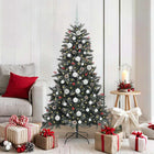 Artificial Christmas Tree with 150 LED Green 150 cm PVC and Plastic and Steel
