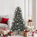Artificial Christmas Tree with 150 LED Green 150 cm PVC and Plastic and Steel