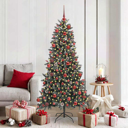 Kunstkerstboom Groen 99 x 99 x 180 cm PVC en Plastic en Staal