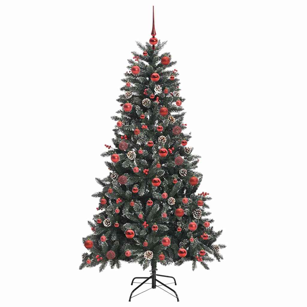 Kunstkerstboom Groen 99 x 99 x 180 cm PVC en Plastic en Staal