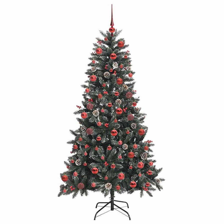Kunstkerstboom Groen 99 x 99 x 180 cm PVC en Plastic en Staal