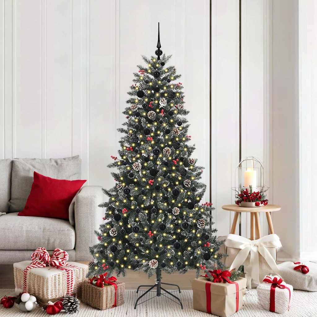 Kunstkerstboom Groen 99 x 99 x 180 cm PVC en Plastic en Staal