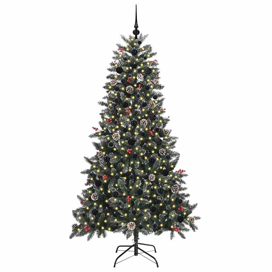 Kunstkerstboom Groen 99 x 99 x 180 cm PVC en Plastic en Staal