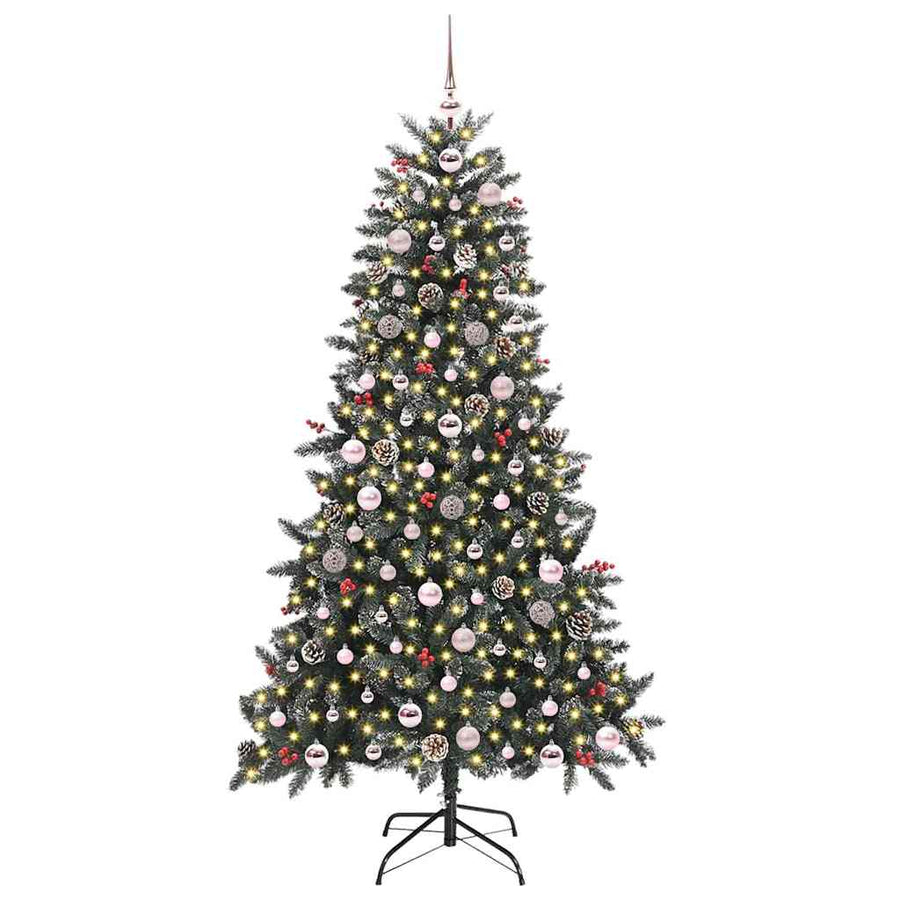 Kunstkerstboom Groen 99 x 99 x 180 cm PVC en Plastic en Staal