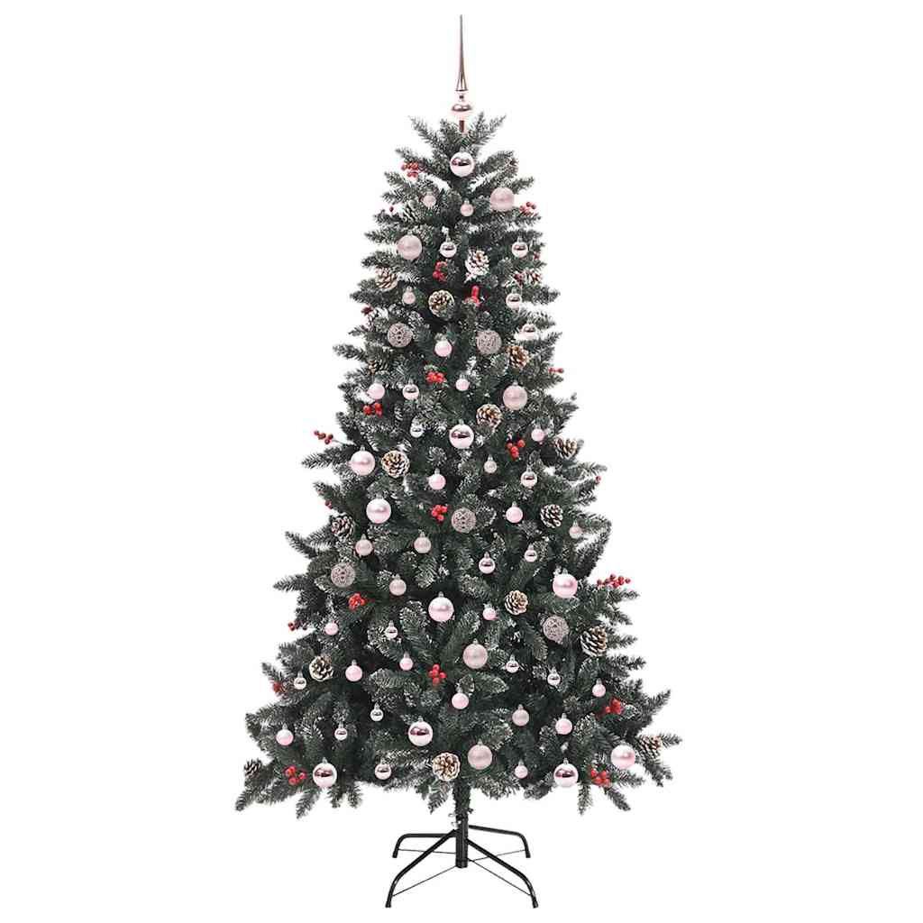 Kunstkerstboom Groen 99 x 99 x 180 cm PVC en Plastic en Staal