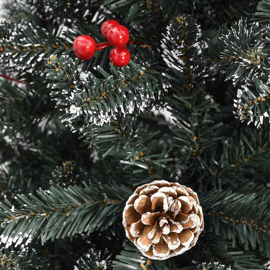 Kunstkerstboom Groen 99 x 99 x 180 cm PVC en Plastic en Staal