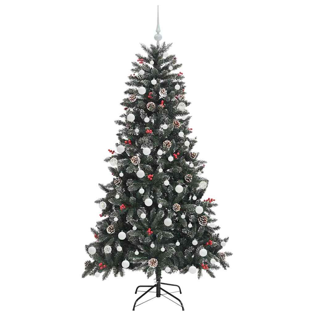 Kunstkerstboom Groen 99 x 99 x 180 cm PVC en Plastic en Staal