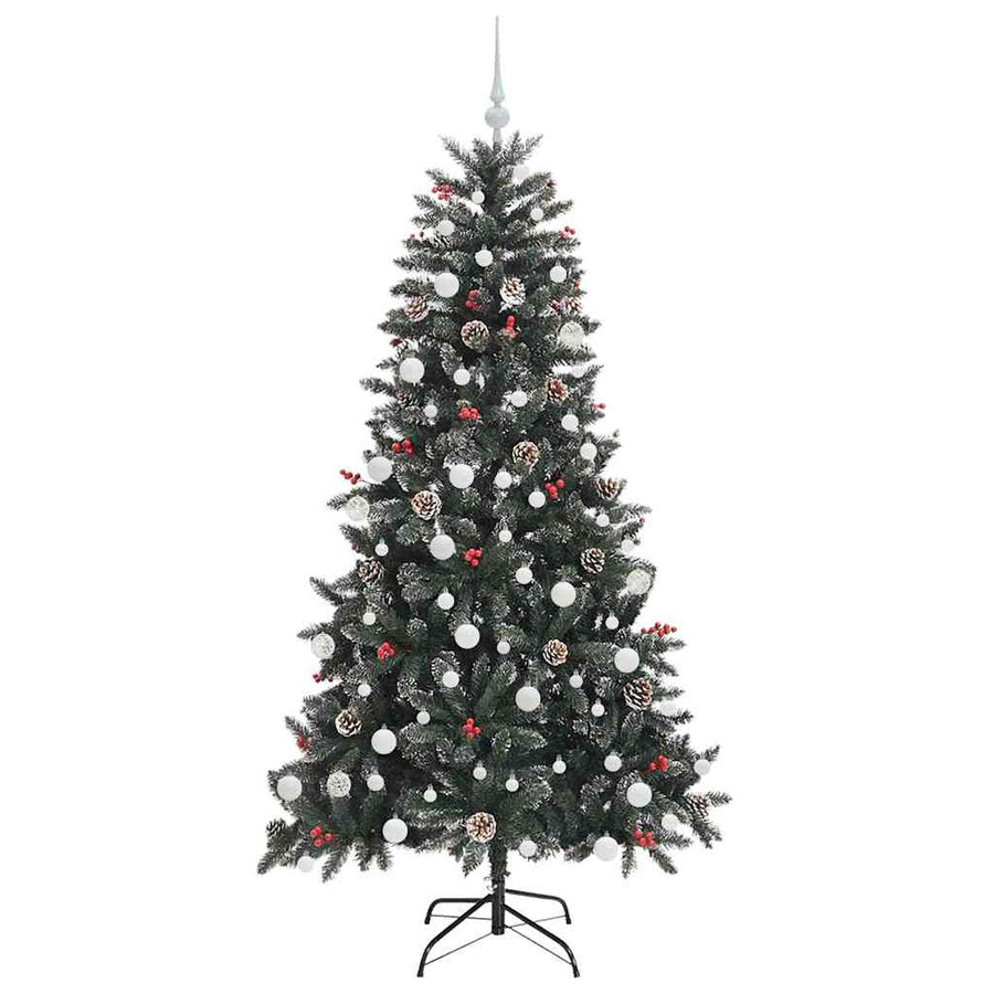 Kunstkerstboom Groen 99 x 99 x 180 cm PVC en Plastic en Staal