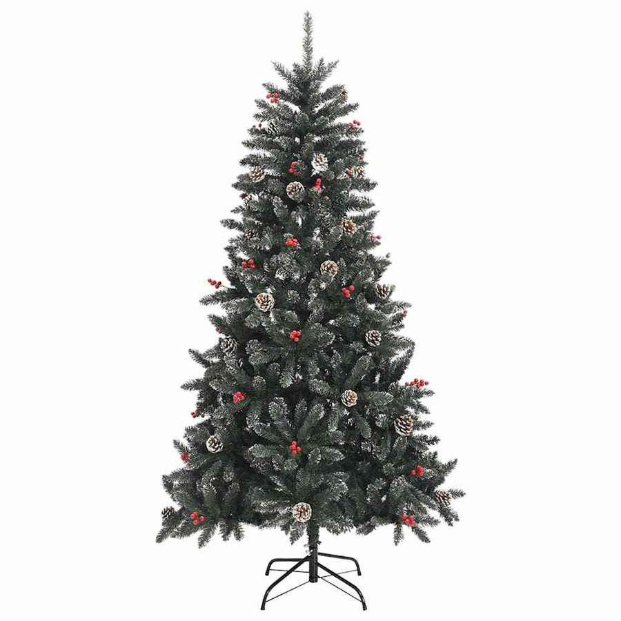 Kunstkerstboom Groen 99 x 99 x 180 cm PVC en Plastic en Staal