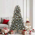 Artificial Christmas Tree with 300 LED Green 180 cm PVC and Plastic and Steel