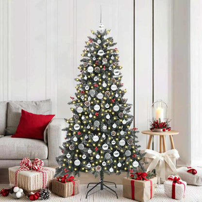 Kunstkerstboom Groen 99 x 99 x 180 cm PVC en Plastic en Staal