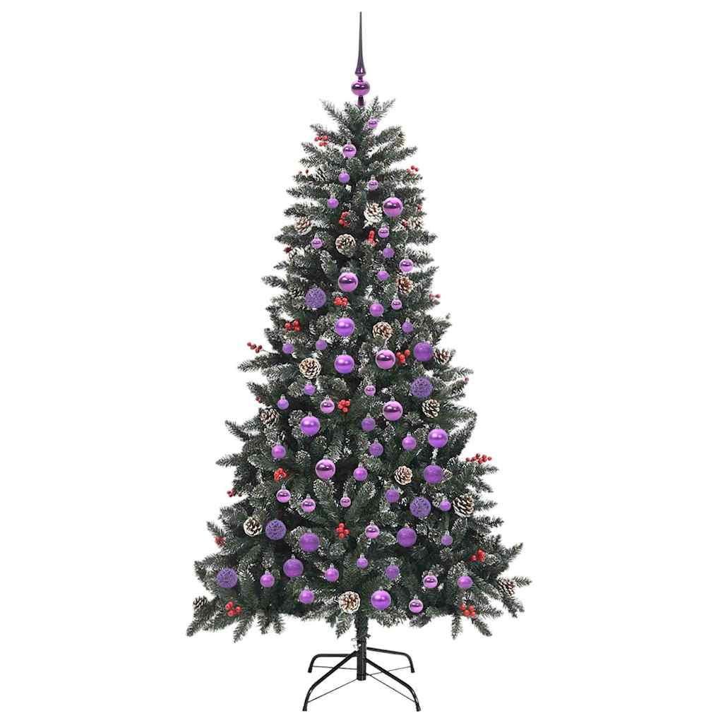 Kunstkerstboom Groen 99 x 99 x 180 cm PVC en Plastic en Staal