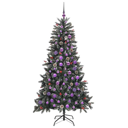 Kunstkerstboom Groen 99 x 99 x 180 cm PVC en Plastic en Staal