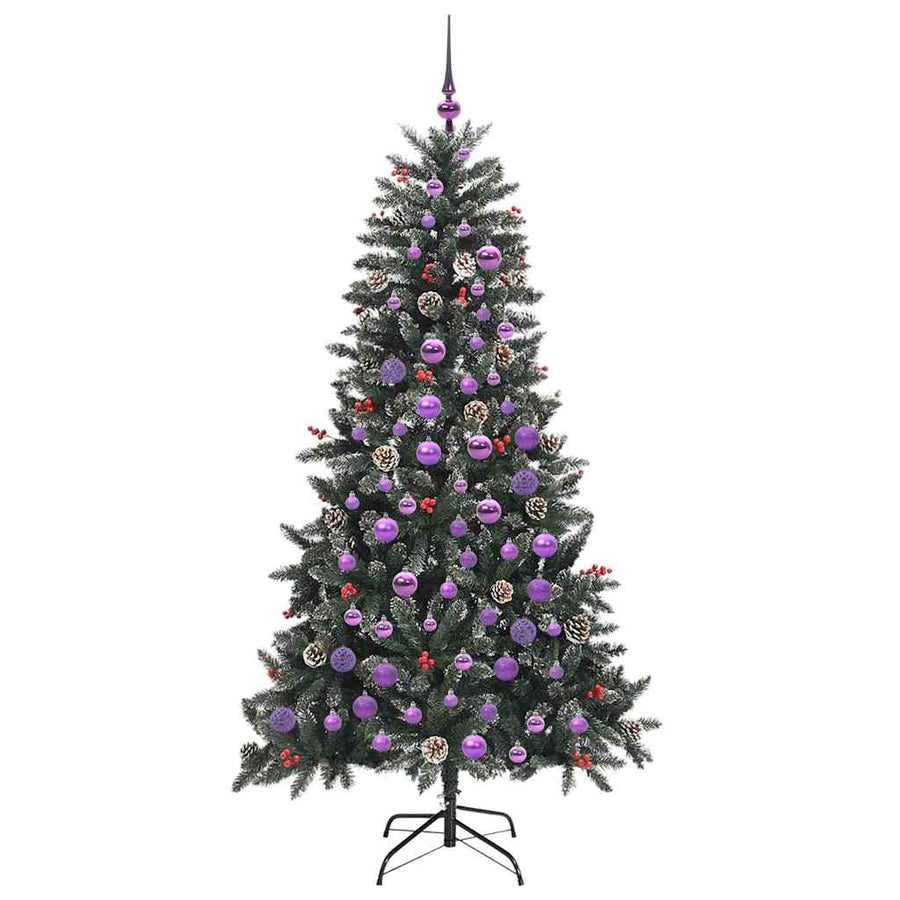 Kunstkerstboom Groen 99 x 99 x 180 cm PVC en Plastic en Staal