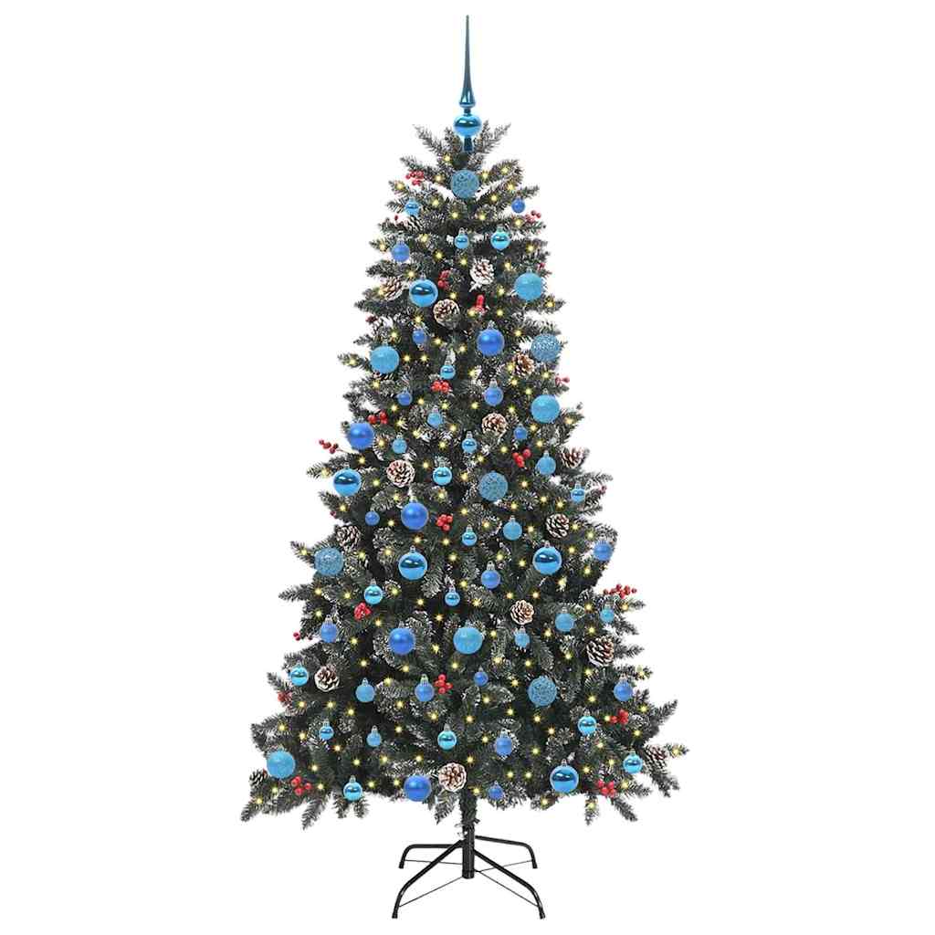 Kunstkerstboom Groen 99 x 99 x 180 cm PVC en Plastic en Staal
