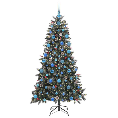 Kunstkerstboom Groen 99 x 99 x 180 cm PVC en Plastic en Staal
