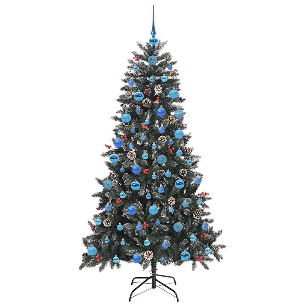 Kunstkerstboom Groen 99 x 99 x 180 cm PVC en Plastic en Staal