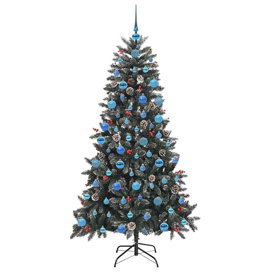 Kunstkerstboom Groen 99 x 99 x 180 cm PVC en Plastic en Staal