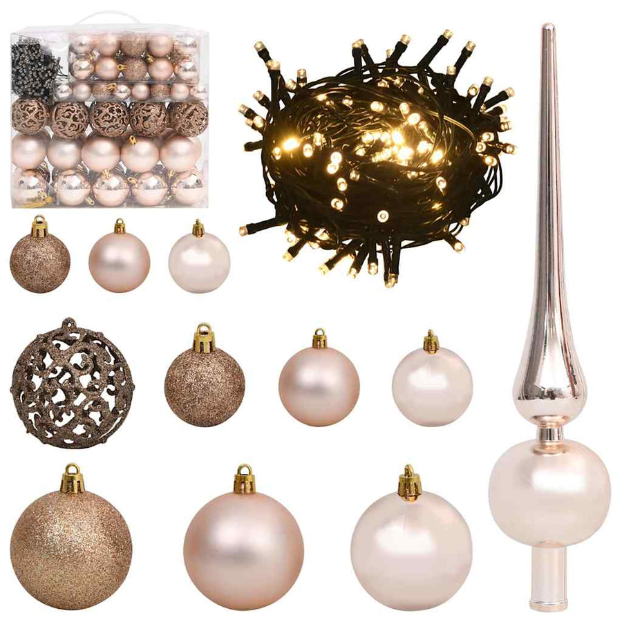 Kunstkerstboom met 300 LED Groen 210 cm PVC en Plastic en Staal