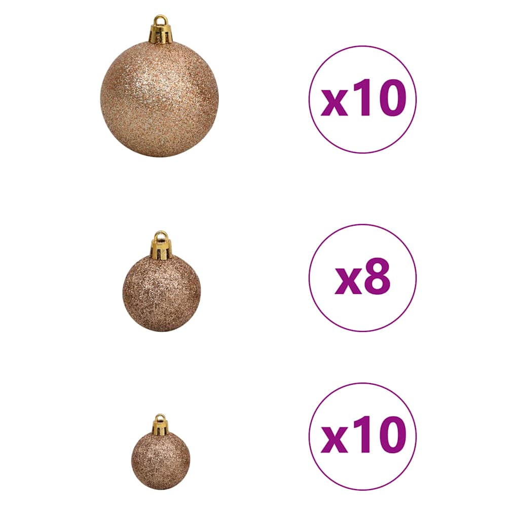 Kunstkerstboom met 300 LED Groen 210 cm PVC en Plastic en Staal
