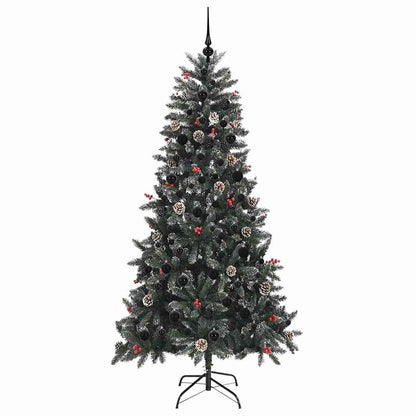 Kunstkerstboom met 300 LED Groen 210 cm PVC en Plastic en Staal