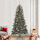 Kunstkerstboom groen 240 cm met 300 warmwit LED USB