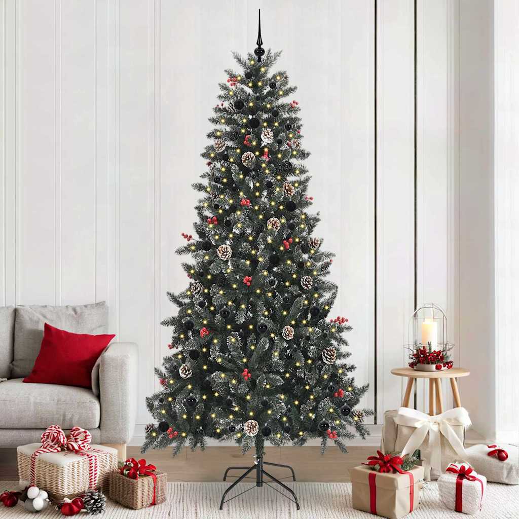Kunstkerstboom met 300 LED Groen 129,5 x 129,5 x 240 cm