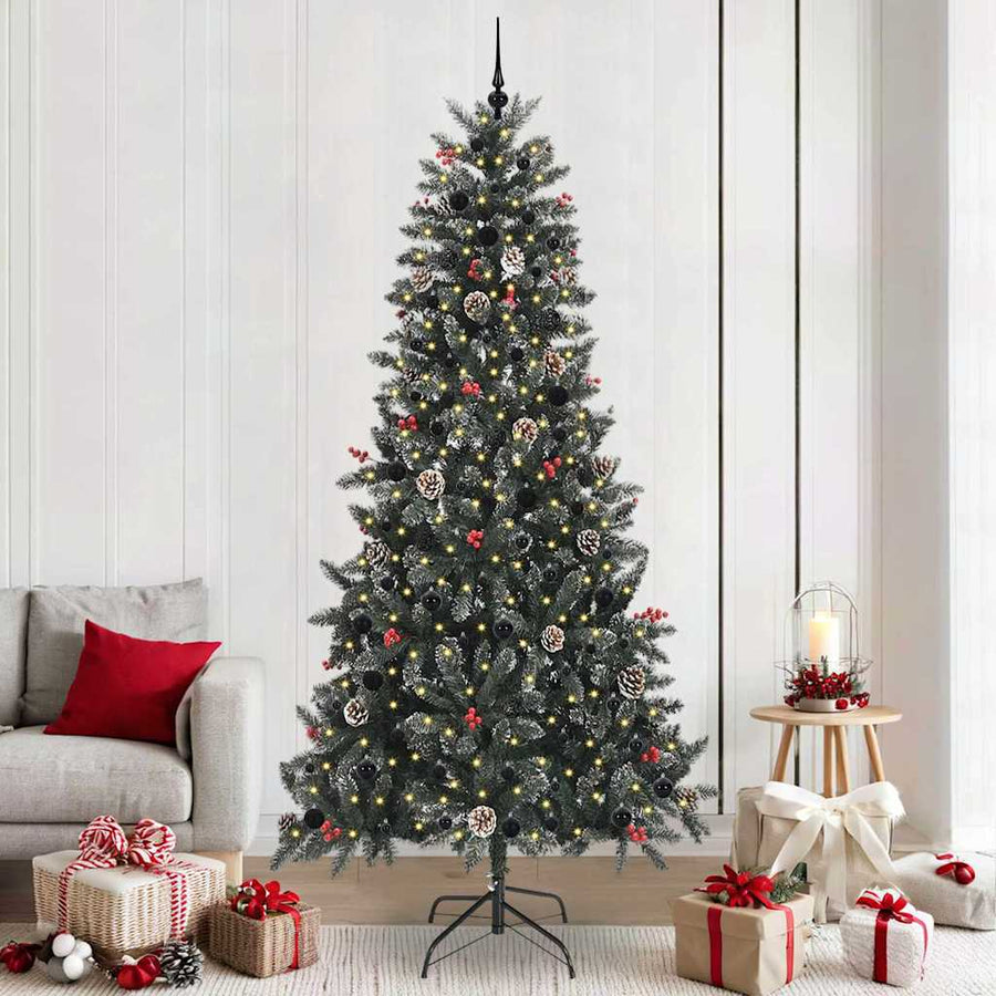 Kunstkerstboom met 300 LED Groen 129,5 x 129,5 x 240 cm