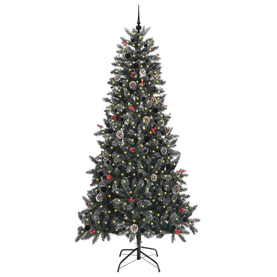Kunstkerstboom met 300 LED Groen 129,5 x 129,5 x 240 cm
