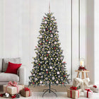 Artificial Christmas Tree with 300 LED Green 240 cm PVC and Plastic and Steel