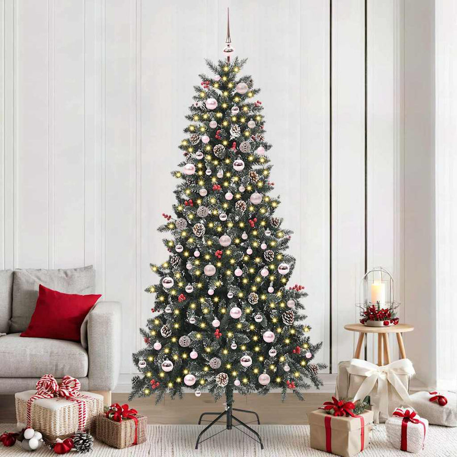 Kunstkerstboom met 300 LED Groen 129,5 x 129,5 x 240 cm