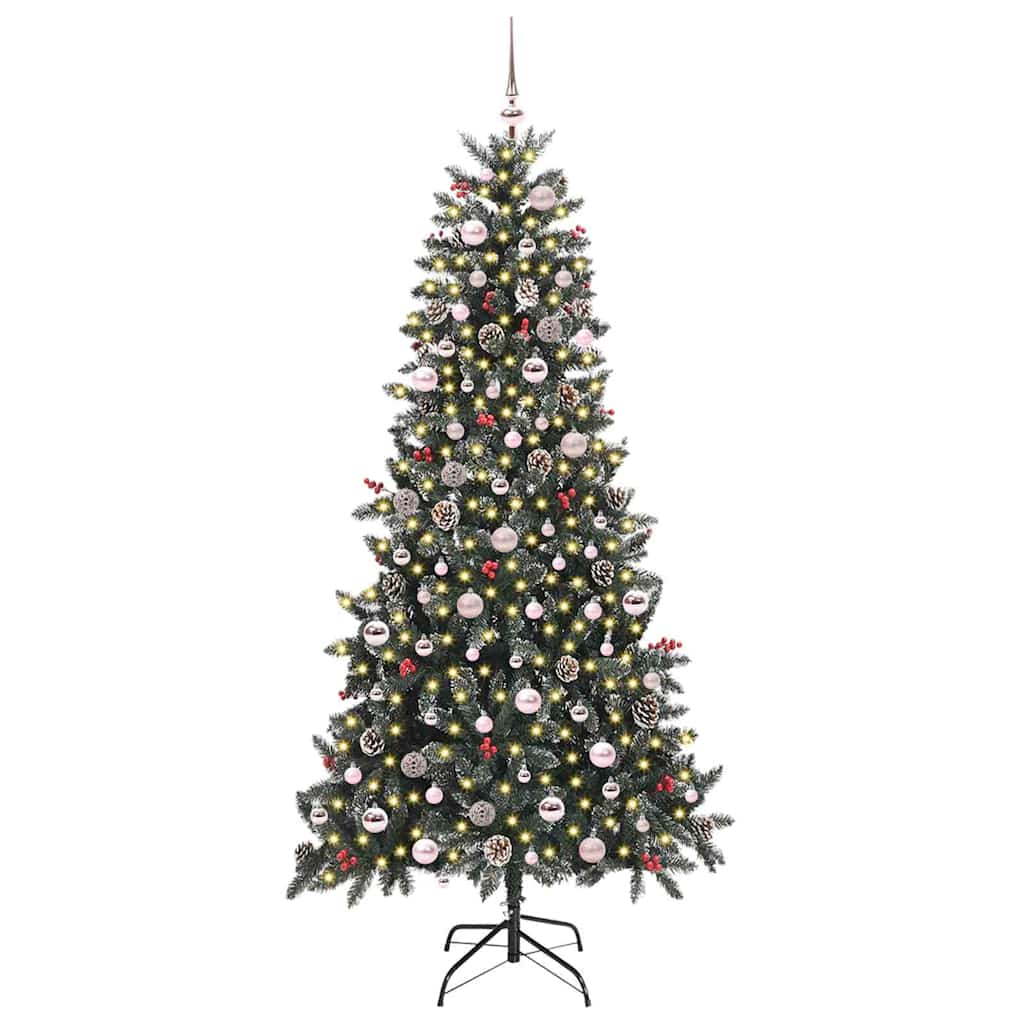 Kunstkerstboom met 300 LED Groen 129,5 x 129,5 x 240 cm