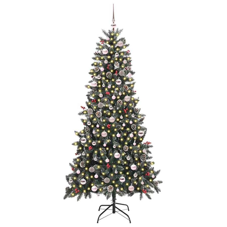 Kunstkerstboom met 300 LED Groen 129,5 x 129,5 x 240 cm
