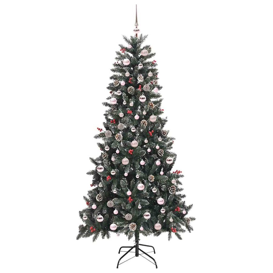 Kunstkerstboom met 300 LED Groen 129,5 x 129,5 x 240 cm