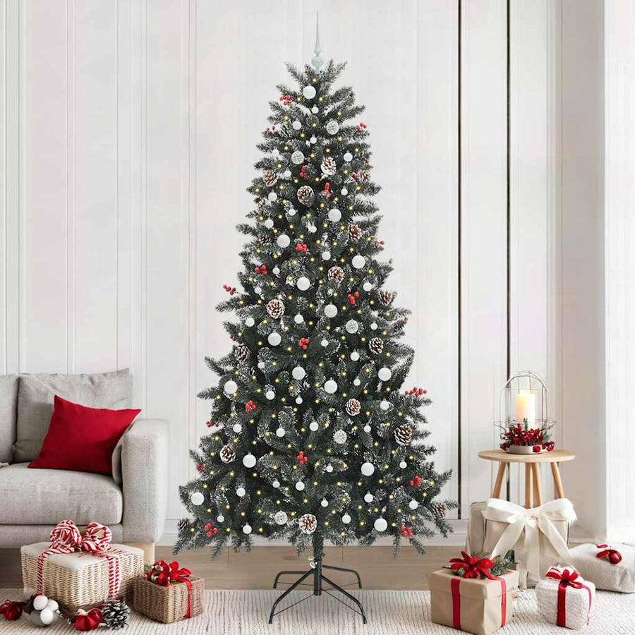 Kunstkerstboom met 300 LED Groen 129,5 x 129,5 x 240 cm