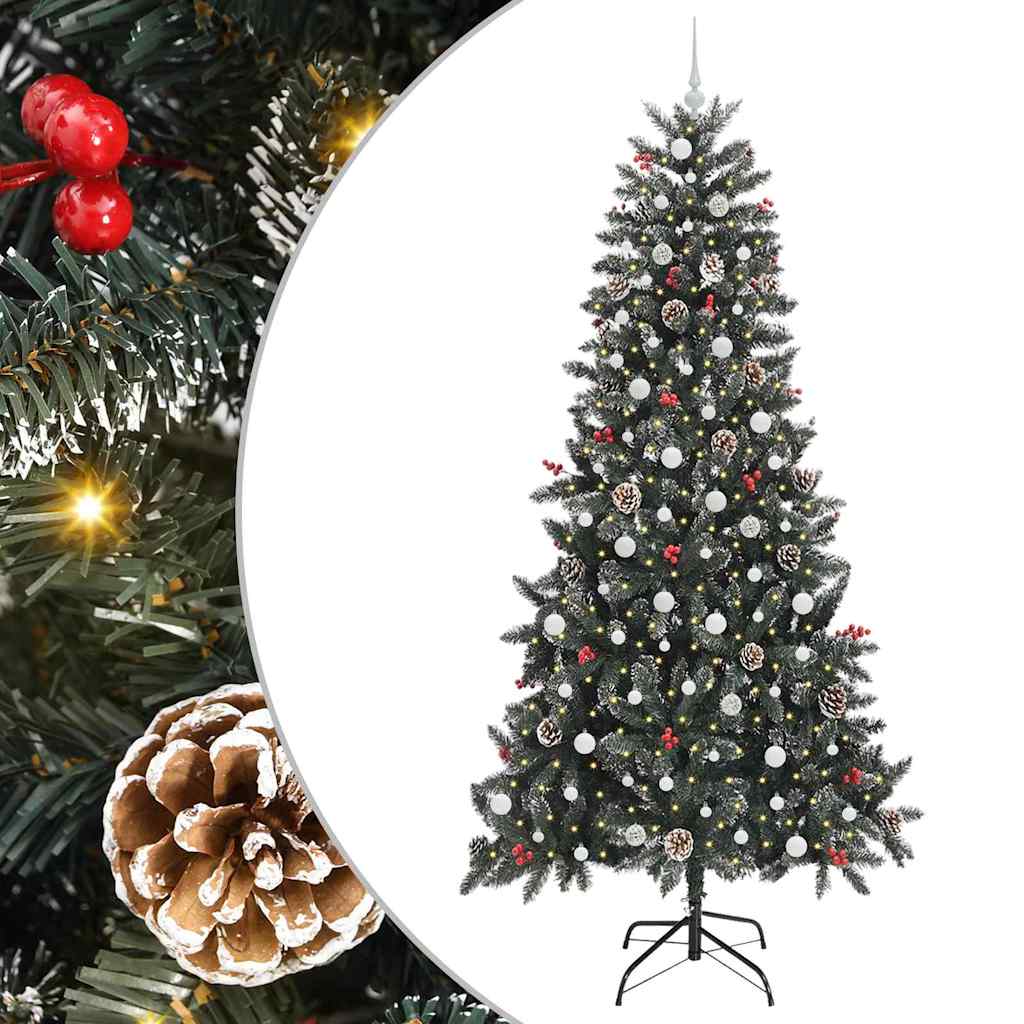Kunstkerstboom met 300 LED Groen 129,5 x 129,5 x 240 cm