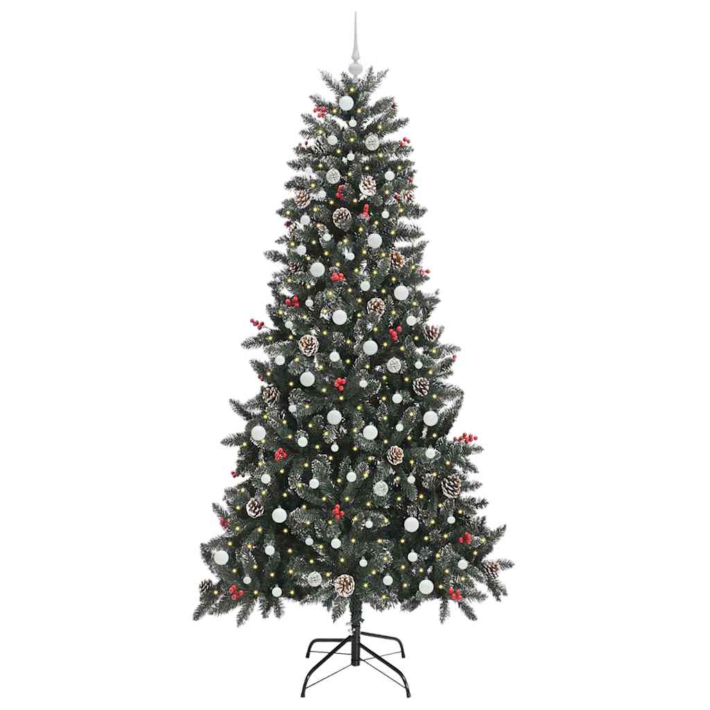Kunstkerstboom met 300 LED Groen 129,5 x 129,5 x 240 cm