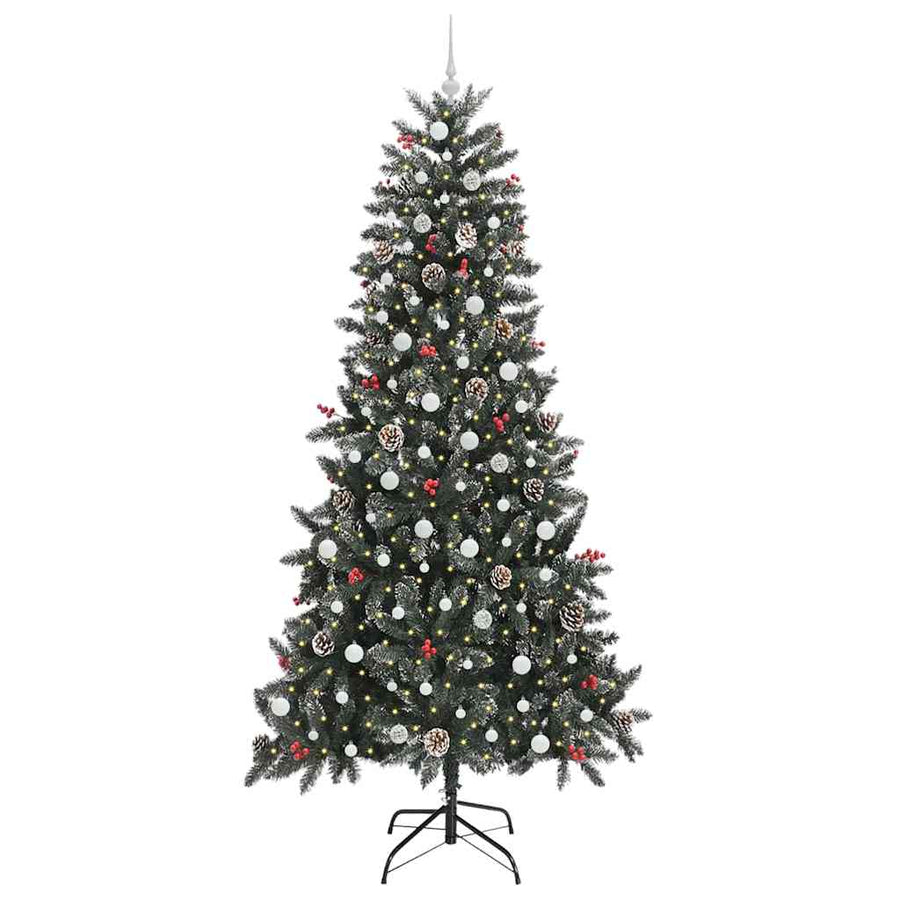 Kunstkerstboom met 300 LED Groen 129,5 x 129,5 x 240 cm