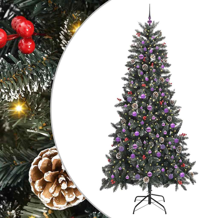 Kunstkerstboom met 300 LED Groen 129,5 x 129,5 x 240 cm
