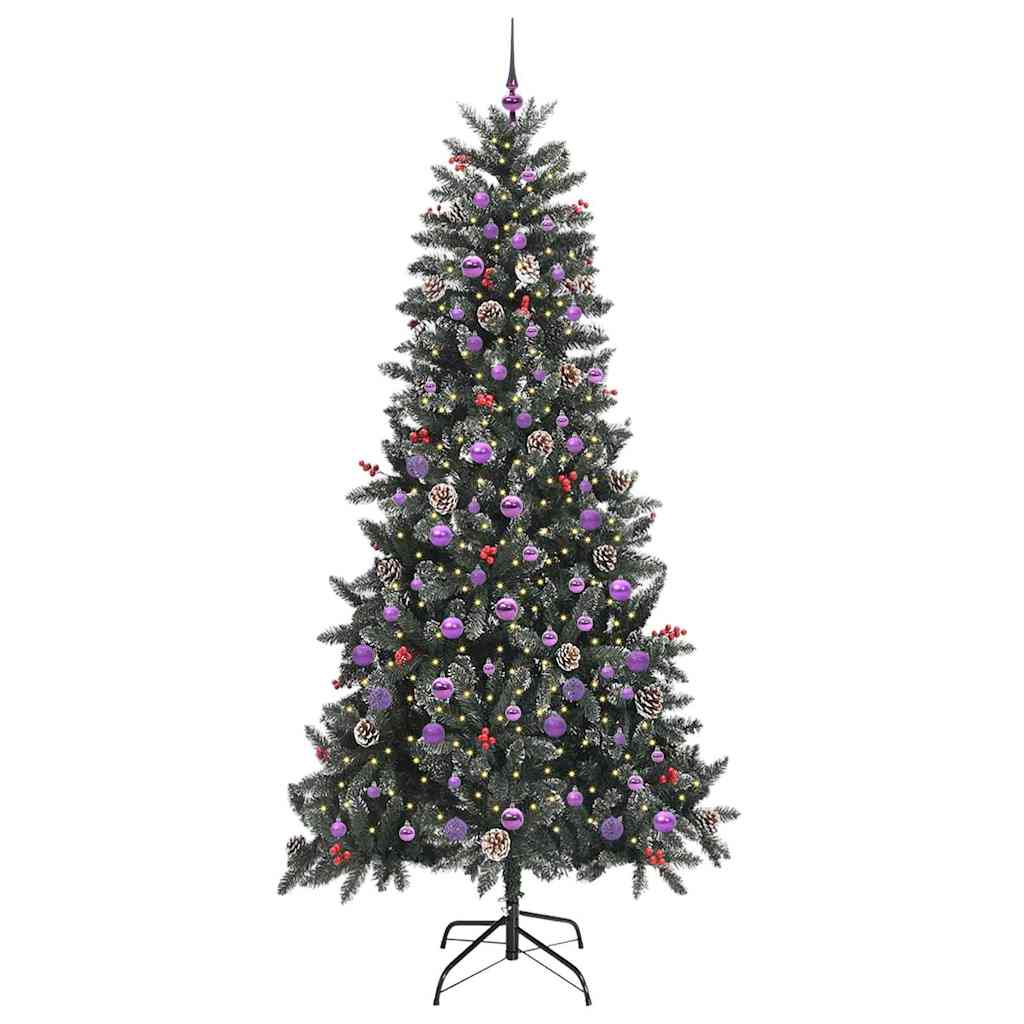 Kunstkerstboom met 300 LED Groen 129,5 x 129,5 x 240 cm