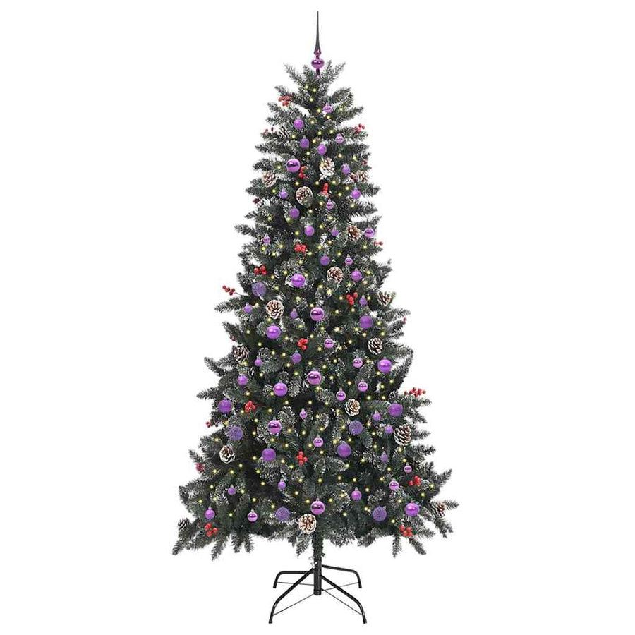 Kunstkerstboom met 300 LED Groen 129,5 x 129,5 x 240 cm