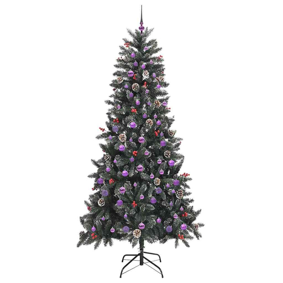 Kunstkerstboom met 300 LED Groen 129,5 x 129,5 x 240 cm