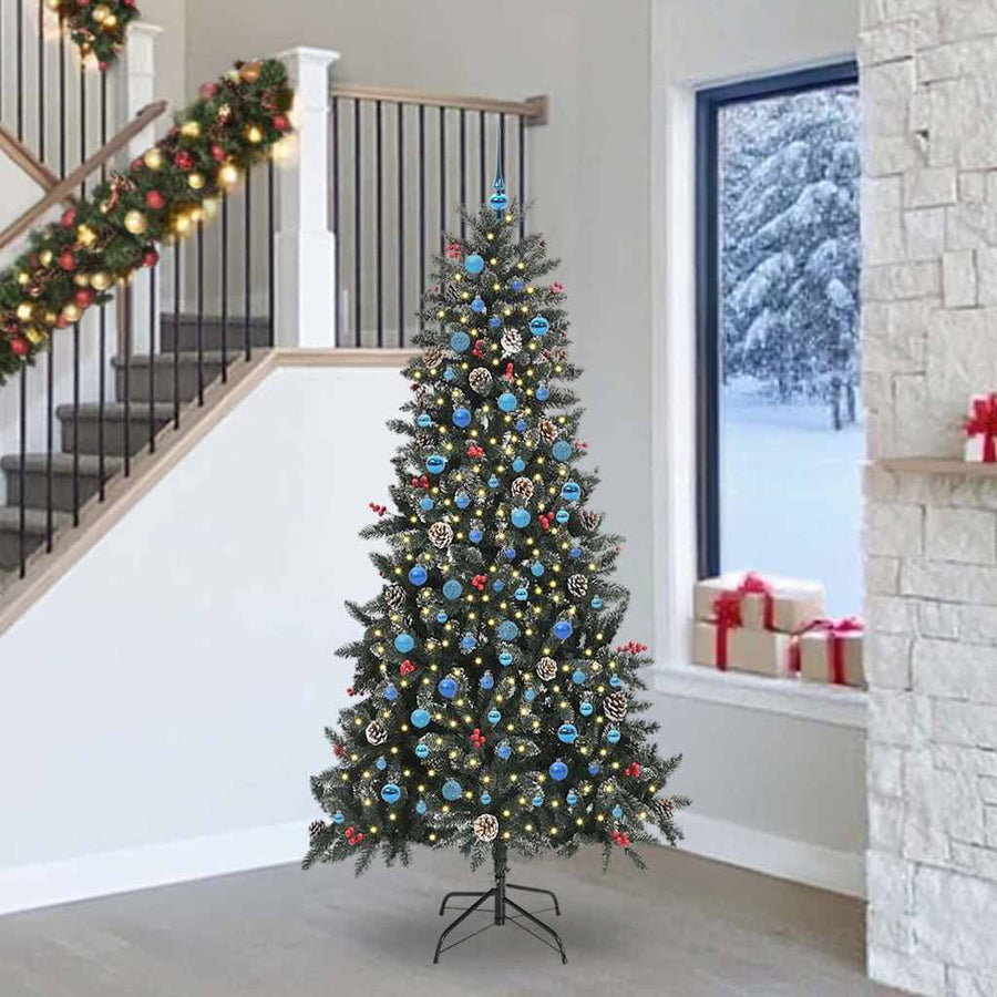 Kunstkerstboom met 300 LED Groen 129,5 x 129,5 x 240 cm