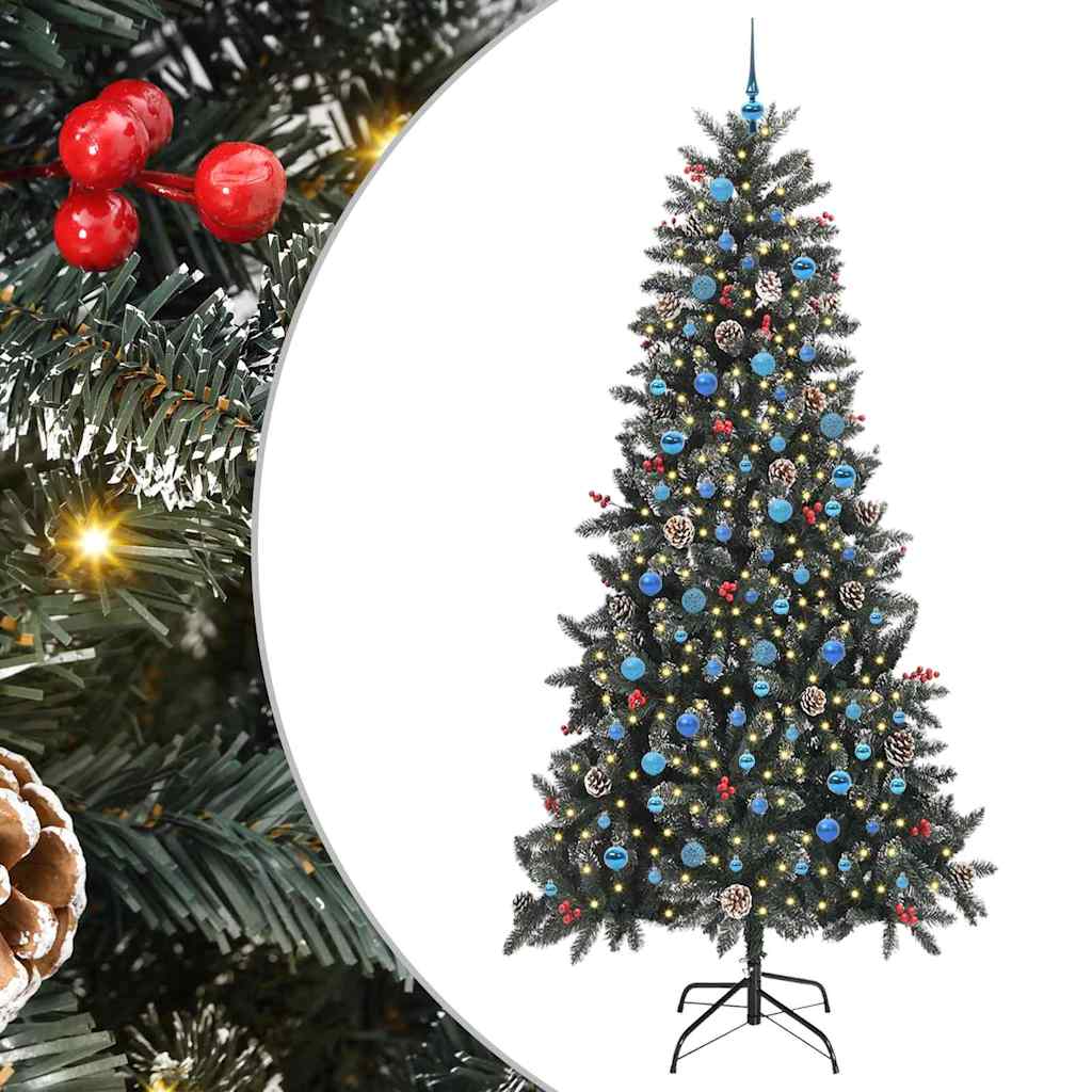 Kunstkerstboom met 300 LED Groen 129,5 x 129,5 x 240 cm