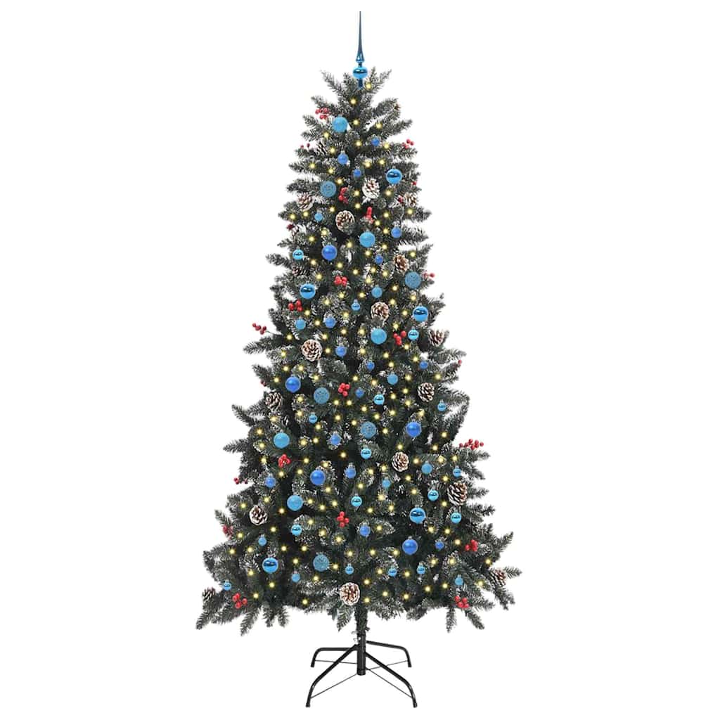 Kunstkerstboom met 300 LED Groen 129,5 x 129,5 x 240 cm