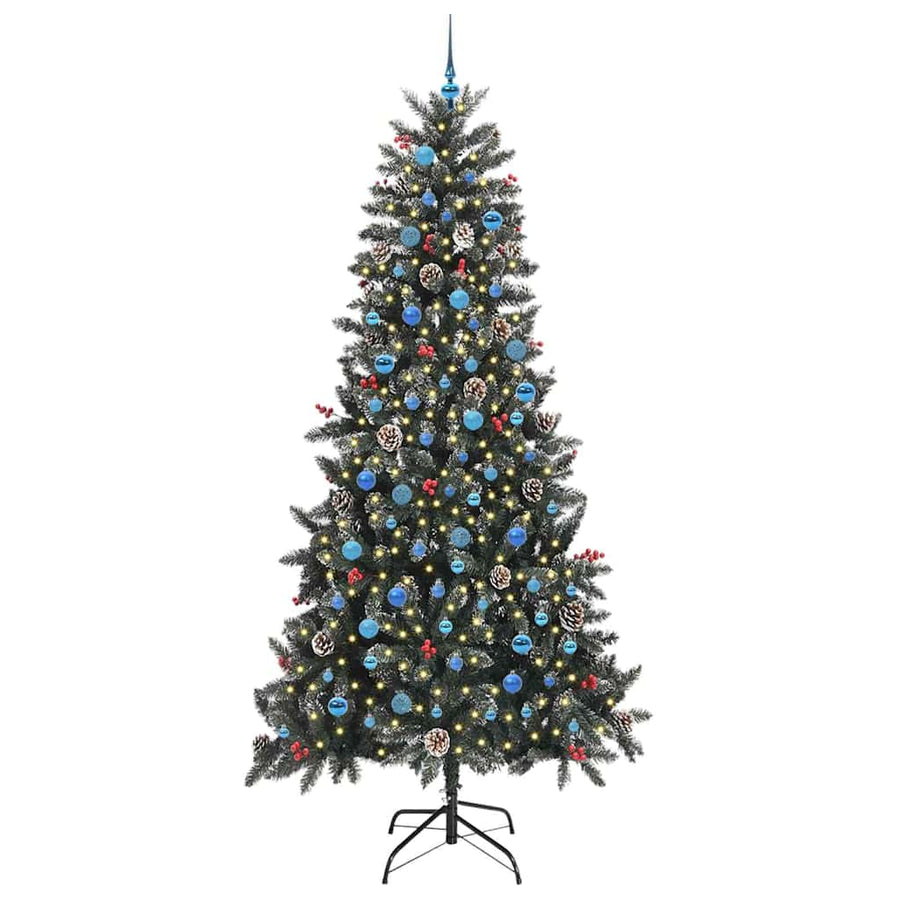 Kunstkerstboom met 300 LED Groen 129,5 x 129,5 x 240 cm