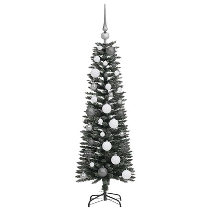 Kunstkerstboom with Decorative String Lights Groen 120 cm PVC
